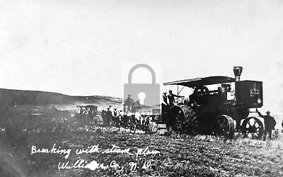 Buffalo Pitts Steam Tractor Farming Williston North Dakota ND Postcard REPRINT • $4.99