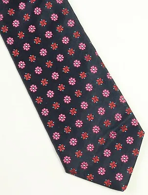 $ 175 New Mens Kired By Kiton Navy Mini Floral 100% Silk Neck Tie Made In Italy • $49.99