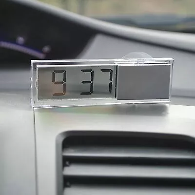 Car Digital Clock Mounted Sucker LCD Digital Display Dashboard Clock Decor  • $16.32