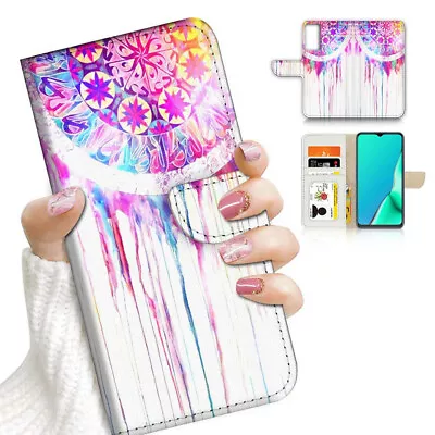 ( For Oppo A57 / A57S ) Wallet Flip Case Cover AJ23851 Mandala • $13.99