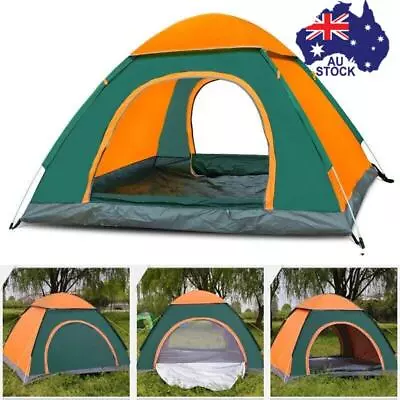Automatic Pop Up Tent 4-5 Man Person Camping Outdoor Family Hiking Instant Tents • $27.54