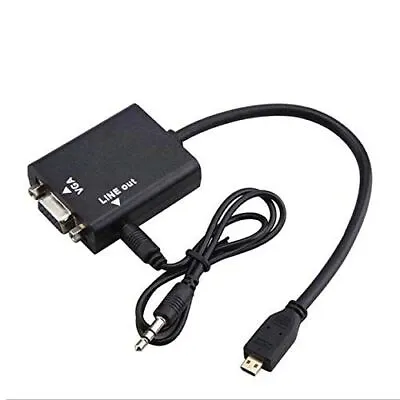 Micro HDMI To VGA Converter Adapter With Audio Output For Camera Computer NEW • $9.99