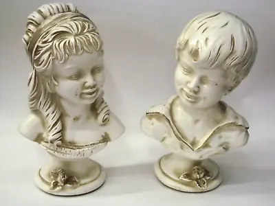 New Open Box 1962 Pair Of Universal Statuary Figures Boy & Girl Busts S745B & G • $49.99