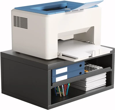 $42.34 • Buy AMERIERGO Printer Stand With Anti - Skid Pads, Desk Organizer Black