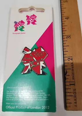 Official Product London 2012 Olympic Games Union Jack Logo Trading Pin / Badge • $17.50