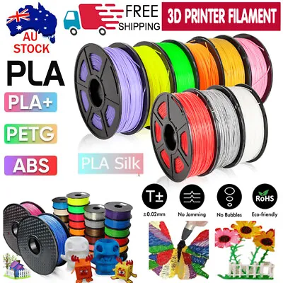 PLA+ SILK PETG PLA 3D Printer Filament 1.75mm 3D Printing Material ≥1KG Spool AU • $17.69