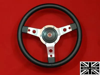 14  Classic Vinyl Steering Wheel & Hub. Fits MG MGB 68-69 • $144.95