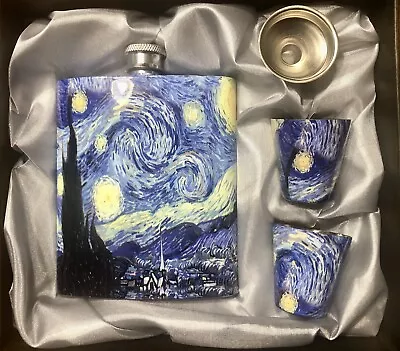 Van Gogh Flask Set. Starry Night. • $20