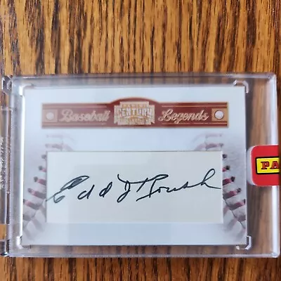 2010 Panini Baseball Legends HOF Edd Roush Cut Auto 17/27 Reds • $16.99