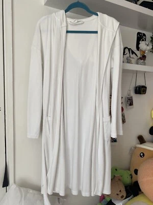 £15 • Buy THE WHITE COMPANY Sleep Velour Cotton Dressing Gown. Size Medium 