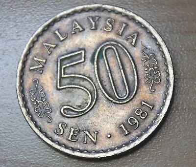 1981 Malaysia 50 Sen • $2.18