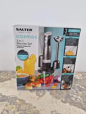 Salter Food Blender Hand Mixer Set 3 In 1 Whisk Chopper 350W - NO CONTAINER - C6 • £24.95