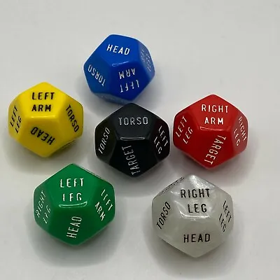 Individual Dice - Hit Location Dice (D6 And D12 Available) • £2.49