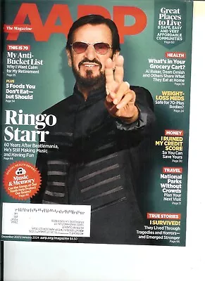 AARP -Ringo Starr Cvr - Dec 2023-New! Collectible 4Fans! • $3.99