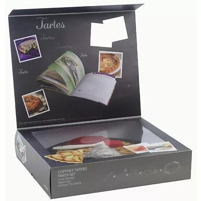 Mastrad Of Paris Tarte Gift Set With Flan Dish Pie Weights Pastry Brush + F40964 • $49.98