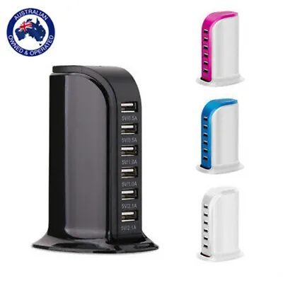 $18.36 • Buy 6 Port Charging Station USB Desktop AU New  Charger Rapid Tower Power Adapter AU