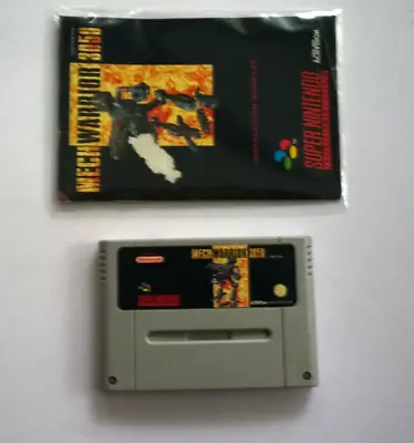Snes Super Nintendo Mechwarrior 3050 Manual Video Game Free Post • $60