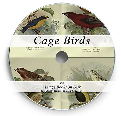 £4.75 • Buy 120 Rare Cage Birds Books On DVD - Canary Breeding Parrot Finch Budgie Aviary 60