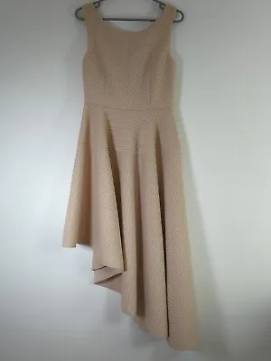 £9.99 • Buy Goddiva - Beige Stone - Structured Dress - Asymmetric - New With Tags - Size 12