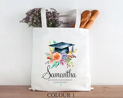 Graduation Graduate University Student Tote Shopper Shopping Bag Personalised • £6.99