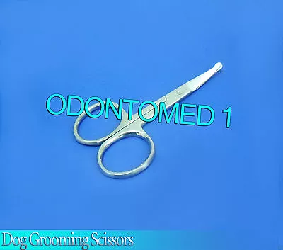 3.5  Scissors Curved Mustache Nose Hair W/ Safety Tips • $7.05