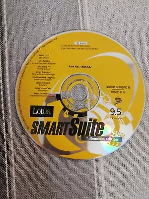 Lotus Smart Suite Millennium Edition PC CD-ROM Computer Software Without Case... • £5.64