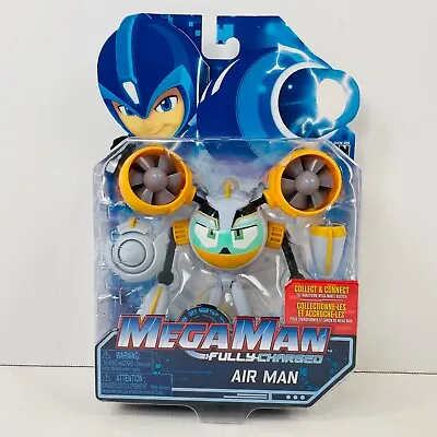Mega Man Fully Charged Air Man Articulated Figure Cartoon Network NEW Sealed • $23.99