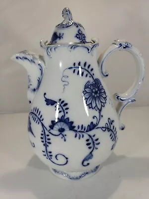 Villeroy Boch Flow Blue Staffordshire Transferware Chocolate Pot • $95