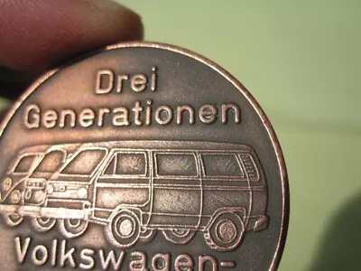 Vw Bus 3 Generations Coin Vw Beetle Bulli Samba Transporter Kdf Wagen T1 T2 T3 • $99