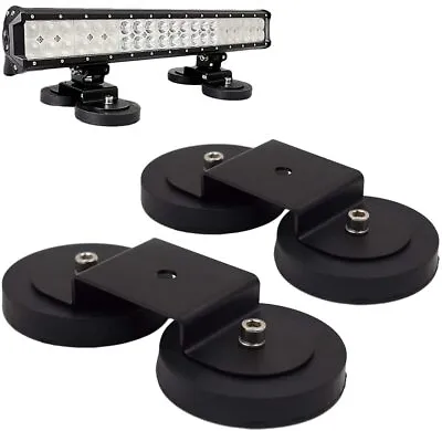 £29.99 • Buy 2x Powerful Magnetic Base Mount Bracket For Work Light Bar Off-Road Driving Lamp