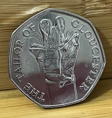 2018 Beatrix Potter The Tailor Of Gloucester 50P Fifty Pence Coin VGC • £2.95