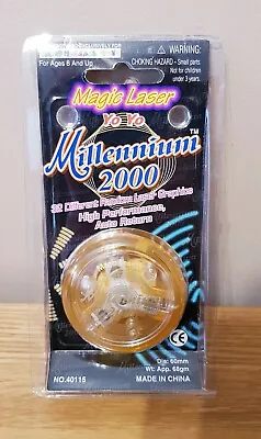 Yo-Yo Millennium 2000 Magic Laser Spinner Orange Retro / Vintage Light Up ~ RARE • £5.25