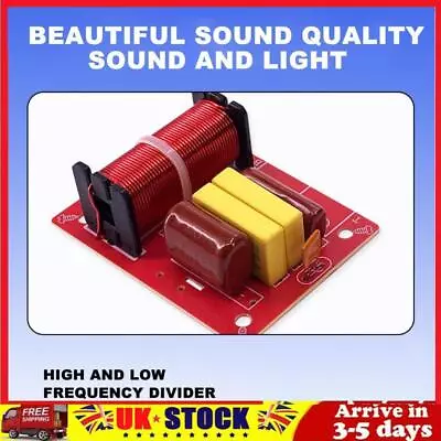 WEAH-234 80W 2 Way Speaker Frequency Divider Audio Treble Bass Crossover Filter • £5.79