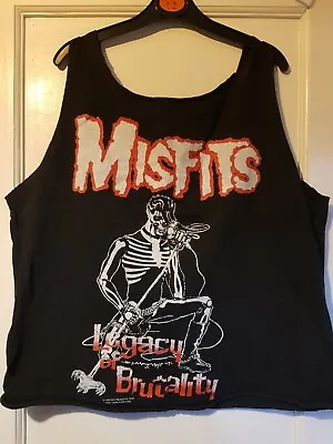 Misfits Legacy Of Brutality Vest Top Danzig Samhain Blitzkid Horrorpunk Punk  • £20