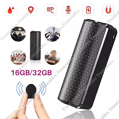 Digital Spy Voice Activated Recorder Mini Hidden Audio Recording Device 16/32GB • $51.25