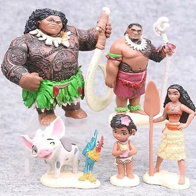 Moana Cake Topper Decoration Toppers Figures Toys Baking Homemade Birthday • £14.99