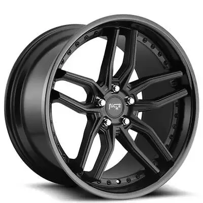 (4) 19  Niche Wheels M194 Methos Matte Black Face With Gloss Black Lip(B41) • $1432