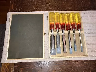 Marples Chisels Set Of 6 Vintage Record Marples Chisels Sheffield England • $79.99