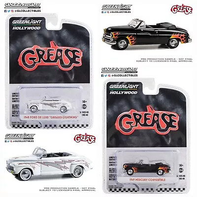 Greenlight Hollywood S40 Grease Set Of Two '49 Merc & '48 Ford Greased Lightning • $22.99