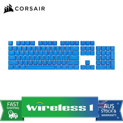 $49 • Buy Corsair PBT Double-shot Pro Keycaps - Blue