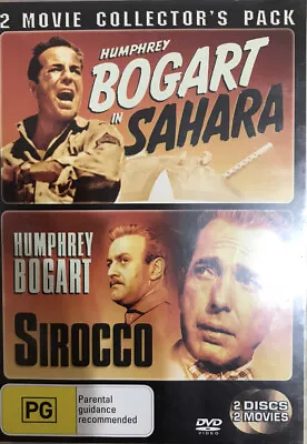 Sahara + Sirocco : Humphrey Bogart : 2 Disc : NEW DVD : Region 4  • $28.85