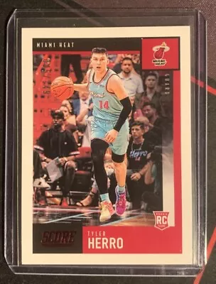 2019-20 Chronicles Score Tyler Herro Rookie /149 RED FOIL #60 RC - MIA Heat   • $9.99