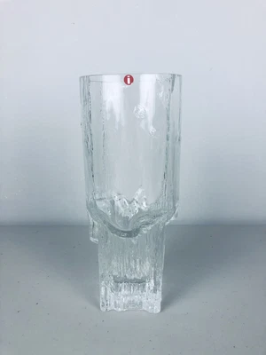 $129 • Buy Vintage Iittala Minerva Vase Tapio Wirkkala Ice Textured Finland Scandinavian