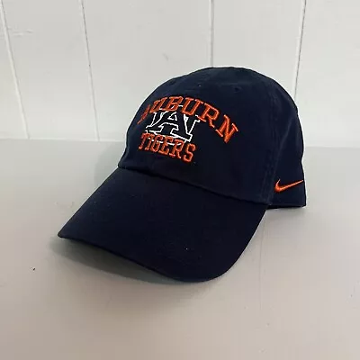 Vintage Nike Team Auburn Tigers Hat Blue Adjustable Cap Hat • $16.14