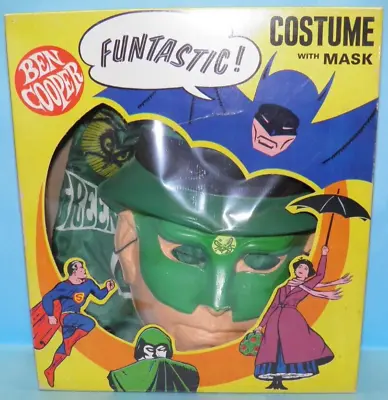 1966 Vintage Ben Cooper Green Hornet Large (12-14) Halloween Play Costume • $188.21