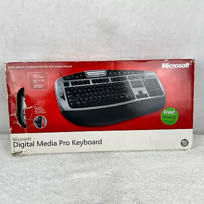 PLEASE READ Microsoft Digital Media Pro Keyboard USB Wired 1031 New Defects • $39.95