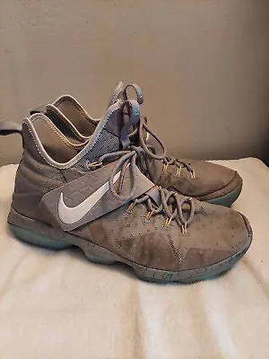 Nike Lebron 14 XIV Marty Mcfly Men's Gray 852405-005 Size 13.5 Basketball Shoes • $29.99