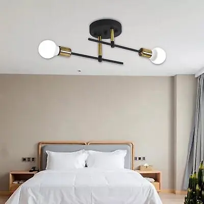 Iron Ceiling Light Chandelier Lamp For Living Room Dining • £15.74