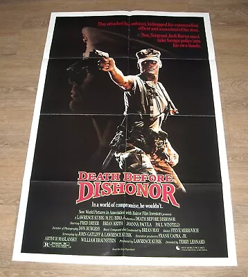$9.99 • Buy 1986 Death Before Dishonor 1 Sheet Movie Poster Fred Dryer Brian Keith