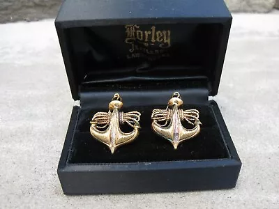 Vintage Ship Anchor Nautical Sterling Silver Cuff Links • $49.99